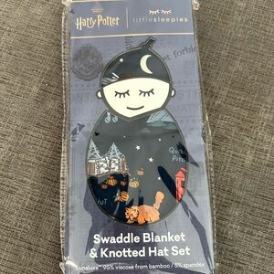 Little Sleepies Harry Potter Swaddle Blanket & Knotted Hat Set